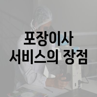 포장이사 서비스의 장점