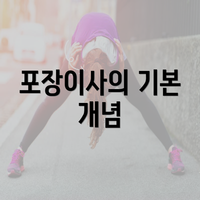 포장이사의 기본 개념