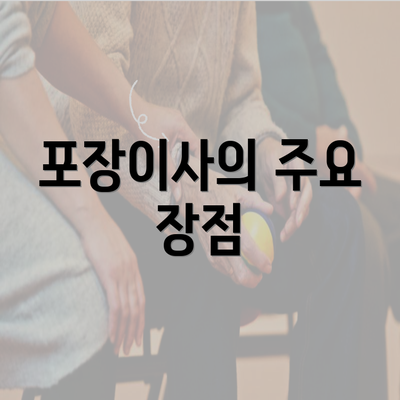 포장이사의 주요 장점