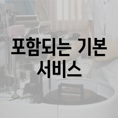 포함되는 기본 서비스