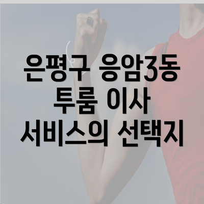 은평구 응암3동 투룸 이사 서비스의 선택지