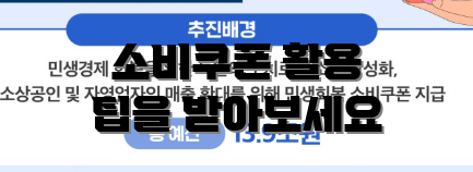 소비쿠폰 활용 팁을 받아보세요