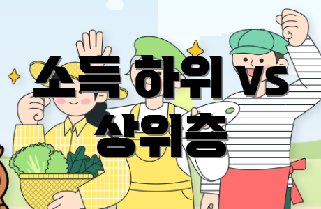 소득 하위 vs 상위층