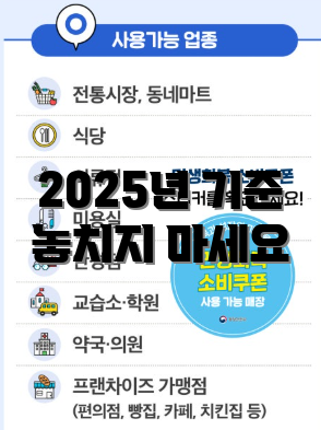 2025년 기준 놓치지 마세요