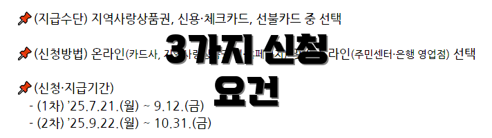 3가지 신청 요건
