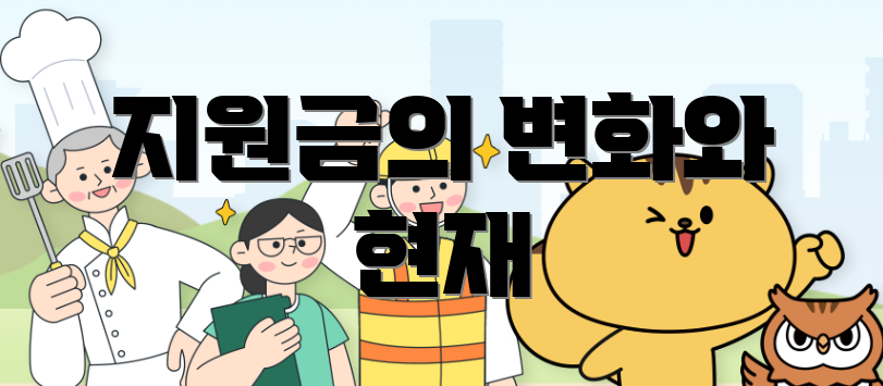 지원금의 변화와 현재
