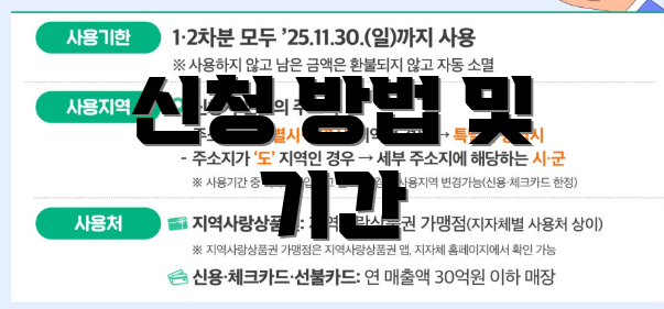 신청 방법 및 기간