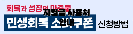 지원금 사용처 안내